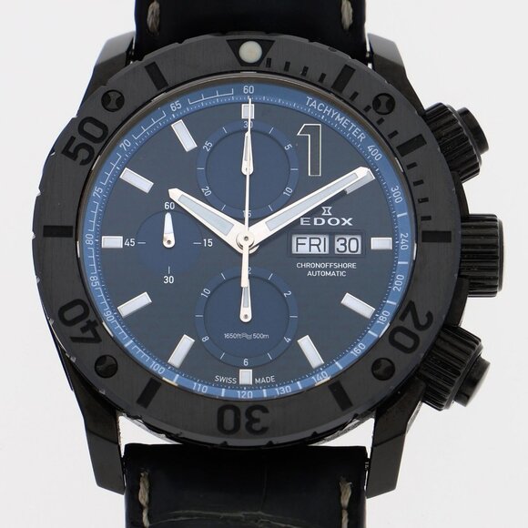EDOX Watches CE/leather Mechanical Automatic